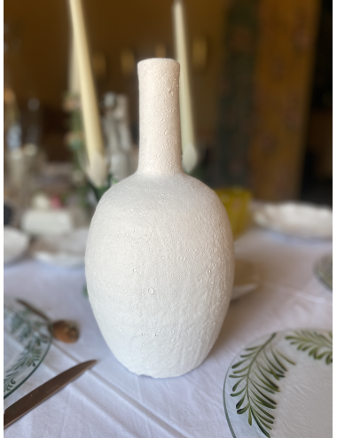 Vase épuré blanc mat