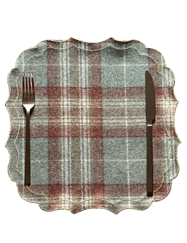 Set de table en laine tartan