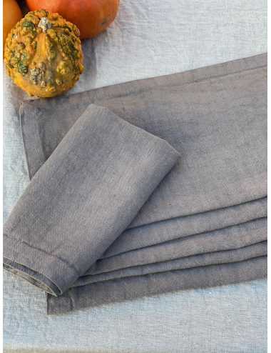 Serviettes Sahara lin lavé